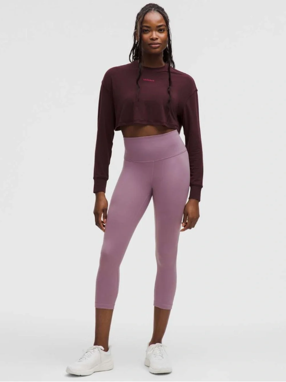 lululemon athletica Wunder Train High-Rise Crop 21” in Lavender Lux NWT